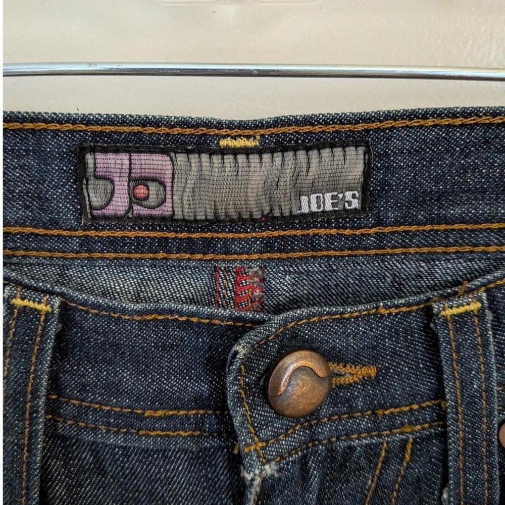 Vintage Joes Jeans Womens Y2K Bootcut Dark Wash Denim Blue W25 Made in USA 2000s - Picture 4 of 9